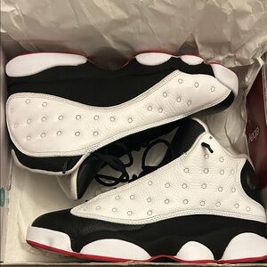 Jordan Athletic Shoes Black White Red